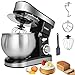 Hoapin Batidora Amasadora 1500 W , 6L Amasadora para Repostería Profesional de 6 Velocidades ,Robot de Cocina Amasador,Bol de Acero Inoxidabe con asa(Fouet Batidor Gancho Espátula)