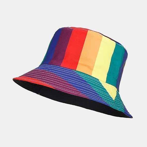 Image of American Flag Stars Bucket Hat Summer Travel Beach Sun Hats Outdoor Cap for Women Man