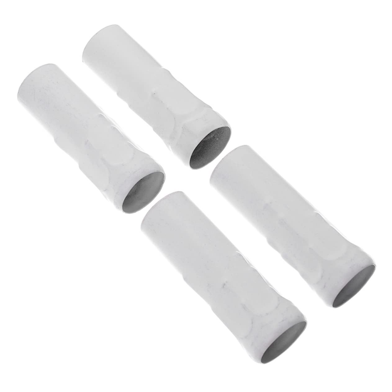 UPKOCH Light Fitting Parts 4pcs Lamp Sleeve Menorah Candles Flanging Sleeve Chandelier Accessories Bulb Base Cover Lighting Base Cover White Iron E14 Candelabra Base Crystal Candle