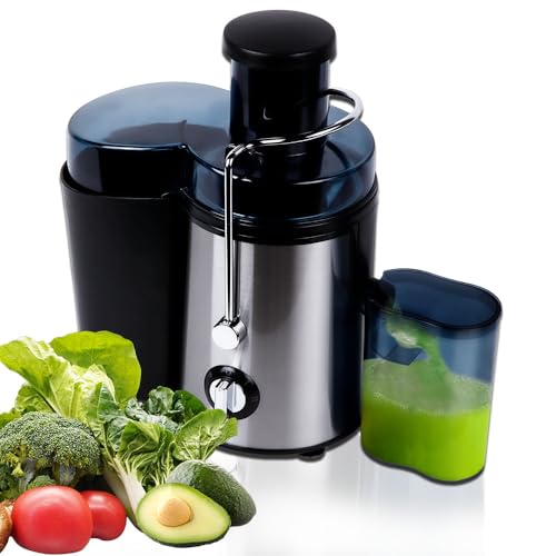 Gziztx Centrifugal Juicer Machines 800W,Large 7cm Wide Mouth Juicer Extractor With 3 Speeds for Whole Fruit and Vegetables,Easy to Clean