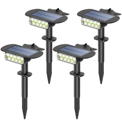 Latband 2025 Upgraded Solar Lights Outdoor Waterproof IP68, 36 LEDs 3 Lighting Modes Solar Spot Lights Outdoor Yard Garden Landscape Pathway with Auto On/Off for Driveway Porch 4 Pack (Cool White)