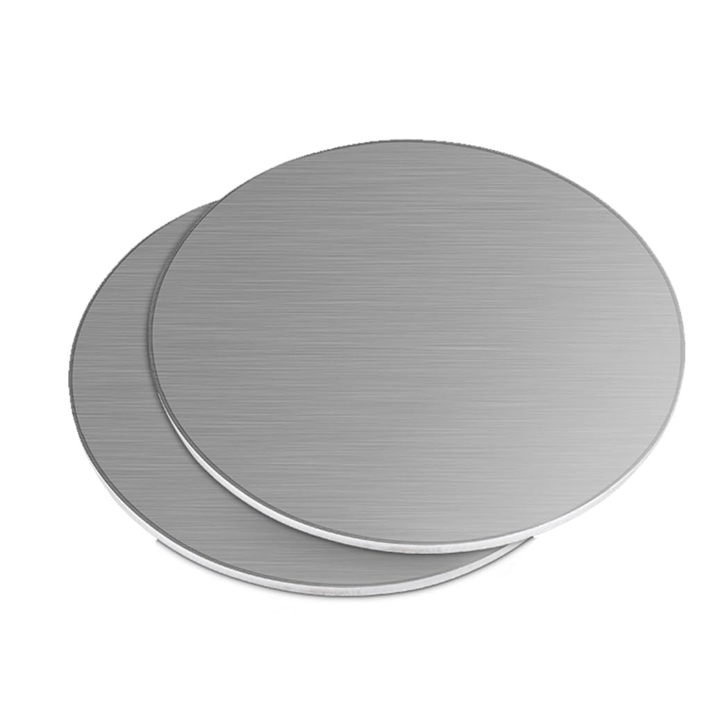 1 piastra rotonda in acciaio inossidabile 201 - Lamiera circolare resistente da 1 mm di spessore for progetti fai da te e decorazioni for la casa(Dia 250mm)
