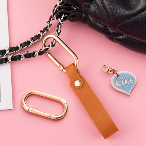 Image of Oval Spring Ring Clips, Metal Keyring Purse Clip