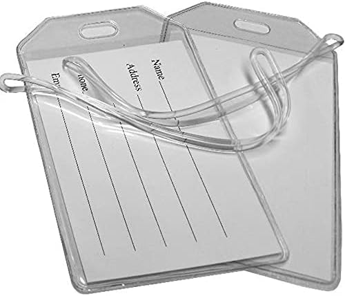 Transparent luggage tags Clearance