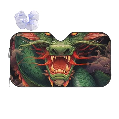 人気龍 キャラクター かわいい 車用サンシェード フロントカバー 日よけ 遮熱 遮光 断熱 防熱 夏用 折りたたみ カーズ 車 サンシェード 車用 日除け フロントサンシェード 軽自動車 簡単取り付け M