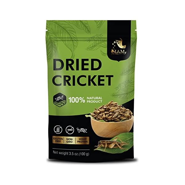SIAM LIFE FOOD Cricket Protein Dried 100 Pure Cricket Dried (100g
