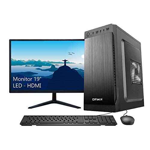 Computador Completo Fácil Intel Core i3 10100f 10ª geração 4.30 Ghz 8GB DDR4 Geforce Nvidia 1GB HD 5