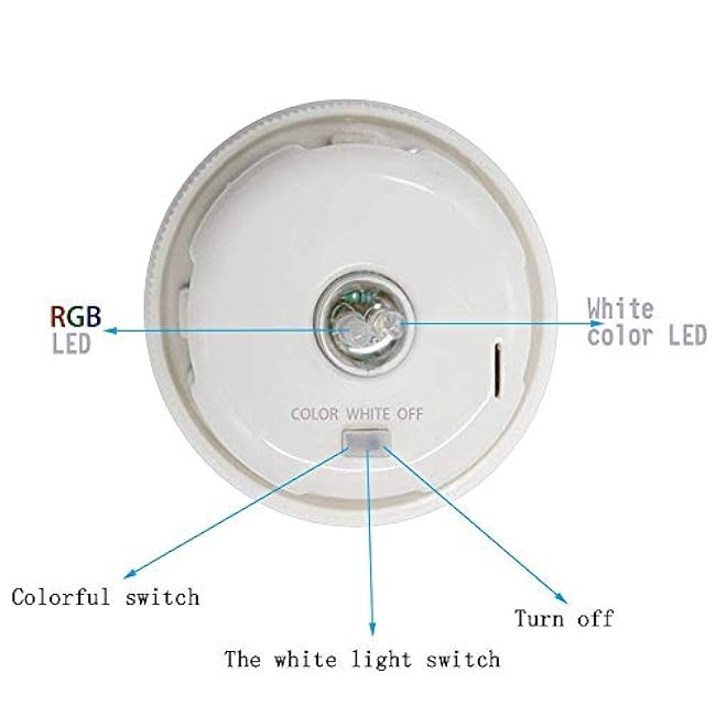 Starryfill Color Changing Solar Lights Multicolor LED Light Table Lamps