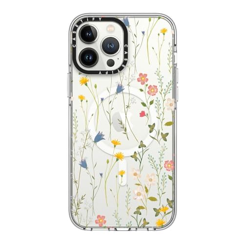 Coque transparente iPhone 13 Pro Max anti-jaunissement motif floral CASETiFY