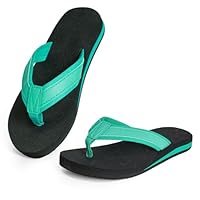 ELUTONG Kids Flip Flops Boys Girls Sandals Water Shoes Boys Girls Unisex-Child Beach Shoes Flip Flops 2.5 Big Kid (Green)