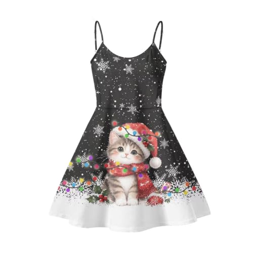 Image of Coloranimal Women's Summer Sleeveless Casual Swing Dresses with Loose Fit Beach Sundress