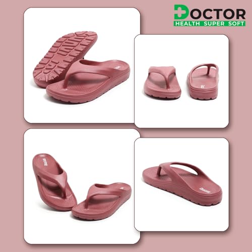 Image of DOCTOR HEALTH SUPER SOFT Women's Lightweight EVA Flip Flops | Soft Cushioned Anti-Slip Thong Slippers | Comfortable Open Toe Casual Sandals for Indoor Outdoor Everyday Wear