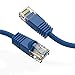 Cat6 Ethernet Patch Cable Blue 1ft, 550MHZ UTP 24 AWG Bare Copper Molded Snagless Half-Moon Boot Network Patch Cable with Connector â€“ High-Speed Internet Cable LAN Wire for Computer Networks