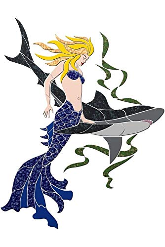 Mermaid & Shark Ceramic Swimming Pool Mosaic (60