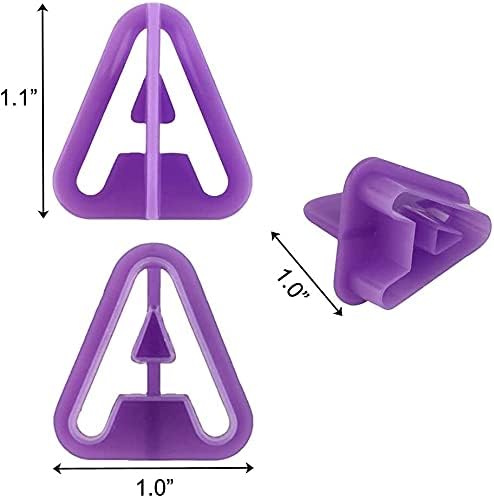 HUAFA 40PCS Tiny Purple Alphabet Number Cutter Set Cut Outs Molds Set for Fondant Cake and Biscuit Cookie