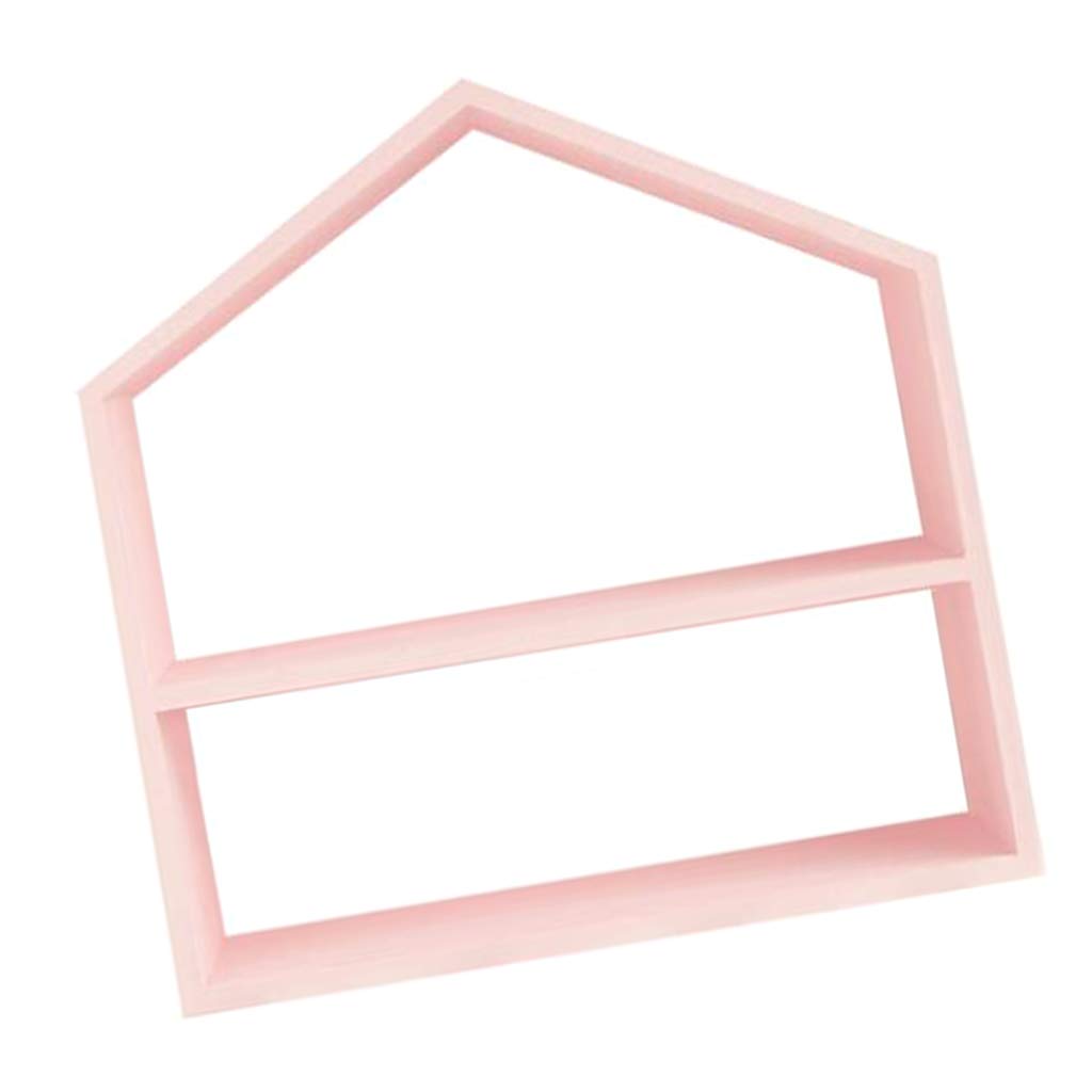 COMBR Cupcake Stand Cake Tools Wood House Ornament Pink Without Base