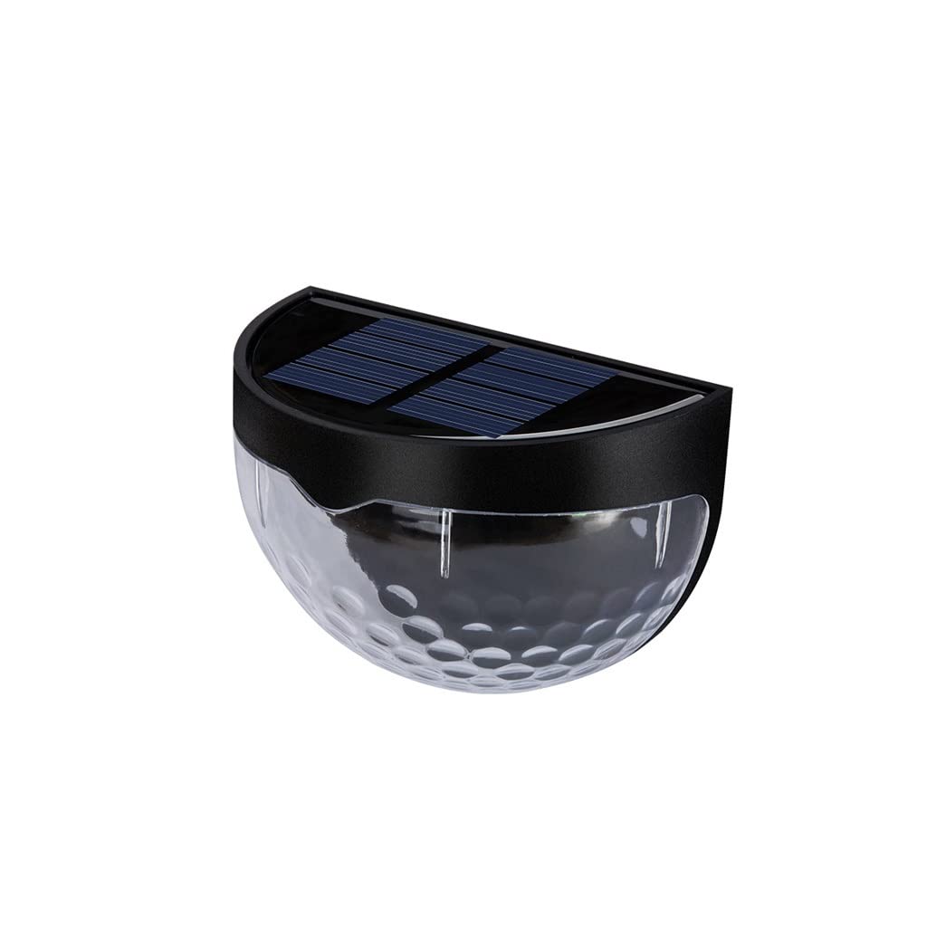 VUIKLCty 8pcs Solar Outdoor Garden Light Waterproof Small Wall Light Stair Ladder Light Step Light Garden Villa Solar Wall Light(Schwarz)