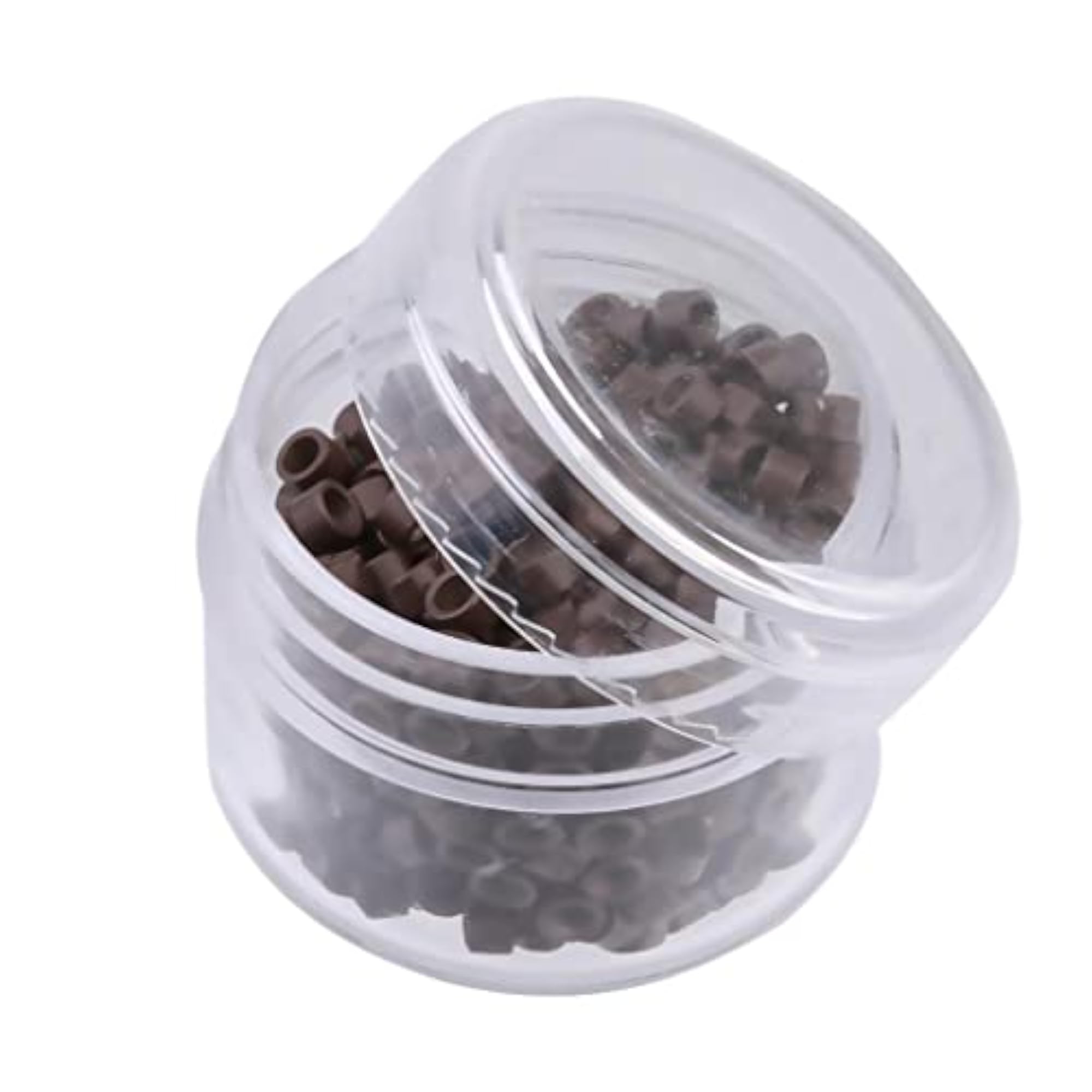 3mm Silicone Lined Micro Rings Beads for I Tip Extensions