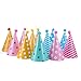 12PCS Party Hats, Lovely Paper Cone Birthday Party Hats for Children and Adults, Fun Birthday Jamboree Party Hats