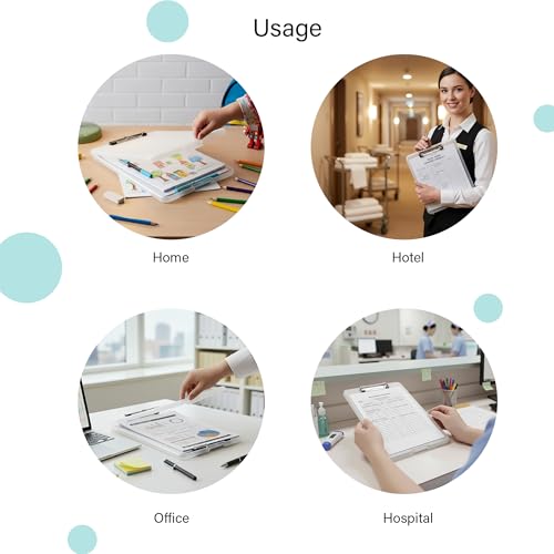 Image of oddpod Praise A4 Clip Pad /Clipboard with Storage Case for Paper and Document Storage 83002 (Translucent)