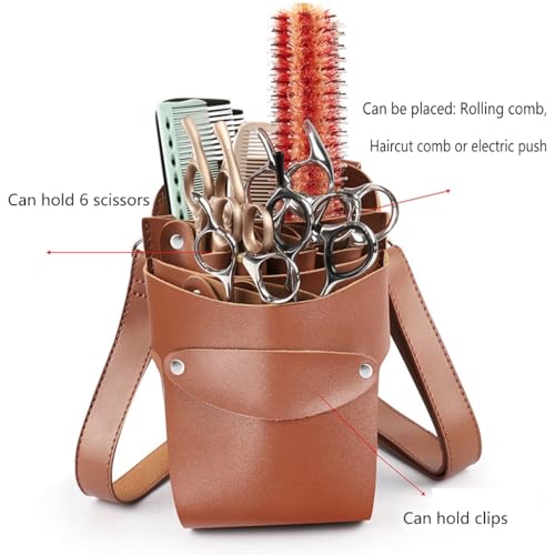Pochette portable pour ciseaux de coiffure protégeant le matériel du coiffeur