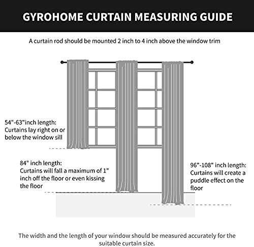Image of GYROHOME Faux Silk Blackout Curtains with Black Liner, Solid Window Treatment Drapes for Bedroom Living Room, Thermal Insulated Grommet Top (2Panels,52x108inch,Navy Blue)