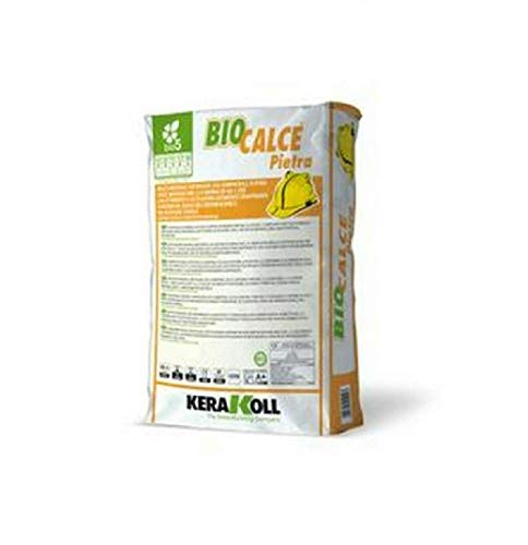 Malta naturale eco-compatibile traspirante per murature 25Kg Biocalce Pietra Art.11029 Kerakoll