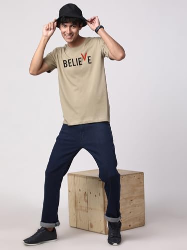 Image of ADRO Men Cotton Regular Printed Tshirt