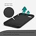 EUMADOVE for iPhone SE/8/7 Case, Premium Silicone Case with [Soft Anti-Scratch Microfiber Lining] Shockproof Protective Phone Case (Black, iPhone SE/8/7)