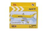 Daron Worldwide Trading BL537 Spirit Airlines Construction Kit, (62 Piece)