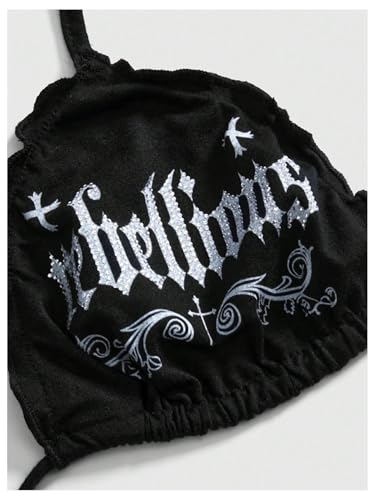 SOLY HUX Women's Gothic Graphic Halter Tops Y2k Tie Backless Sleeveless Cami Crop Tops3