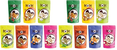 Image of MOM - Meal of the Moment, Roasted Makhanas (Pack of 14), 52g / 56g each | Gluten Free | Anti Oxidants | MSG Free | Zero Trans Fat | No added Preservatives and No Artificial Flavours