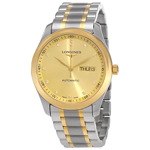 Longines Master Automatic Diamond Champagne Dial Men's Watch L2.755.5.37.7