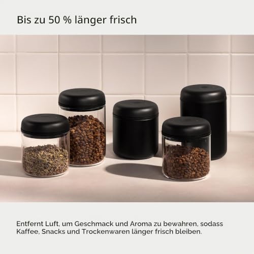 Fellow Atmos Elektrische Vakuum Kaffeedose Luftdicht, 1,2 L, Matt Weiß – Ansicht 4