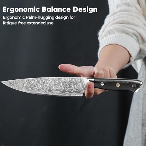 5-Piece Damascus Kitchen Knife Set - image 4