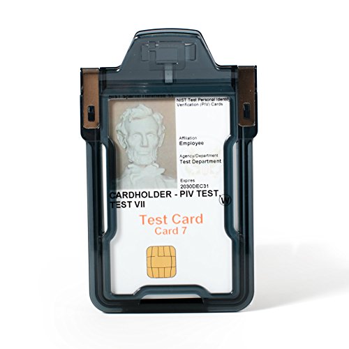 Identity Stronghold Secure Badge Holder Classic, Black (IDSH1004-001B-blk)