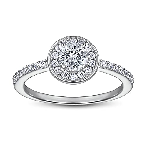 Bague ronde en argent pour femme à porter le jour de son mariage