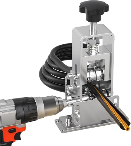 ZUSKYZU Manuelle KabelschäLmaschine, Hochpräzise Kabel Abisolierwerkzeug Abisolierdurchmesser 1-25 mm, Kabelabisoliermaschine mit Abnehmbarem Griff, zum Recycling von KabelabfäLlen