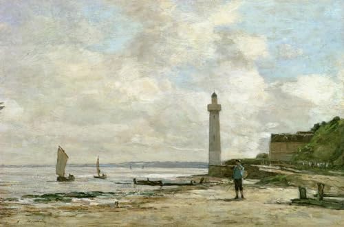 Impression d'affiches Phare à Honfleur Eugène Boudin Toile 60x90cm