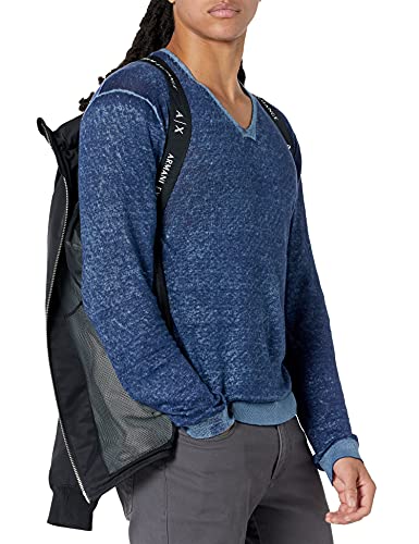 Armani Exchange Men's A|x Drawstring Cicle Logo Zip-up Nylon Jacket4