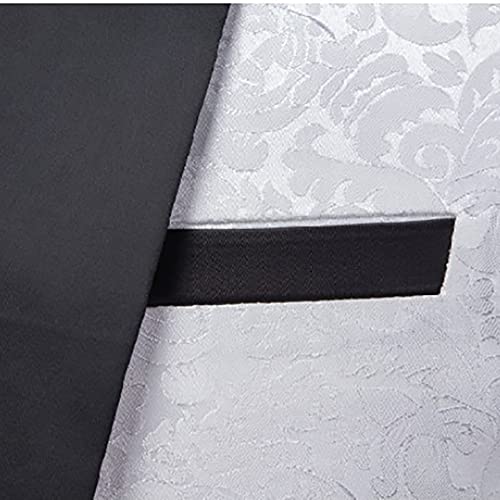 Men's Regular Fit Blazer Vest Pants Single Breasted One Button 3 Pieces Set Suitable for Wedding Prom Party4