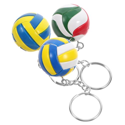 Porte-clés de volley-ball colorés UKCOCO en plastique solide et durable