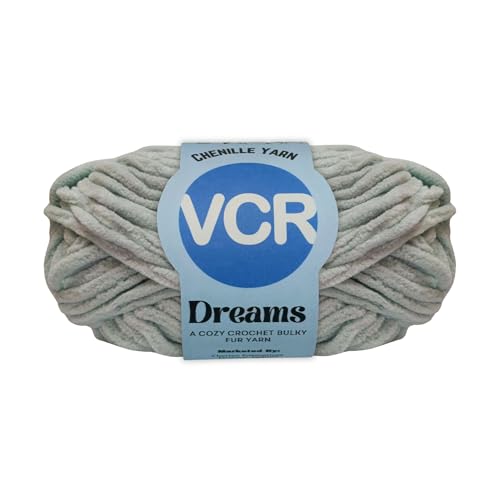Image of VCR Light Cyan, 100 Grams Hank, 60 Meters Length, Premium Polyester Ball for Crochet and Knitting, Pack of 1 Yarn, Soft and Bulky Fur Suitable for DIY