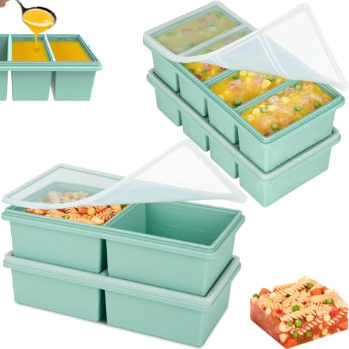 Bandejas de silicona para congelar con tapas miniatura 1