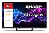 Sharp 32HF3965E 32 Zoll QLED Fernseher Google TV - Full HD Smart TV mit HDR, Blutooth, Google Assistant und Triple-Tuner (2026)