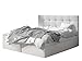 Mirjan24 Boxspringbett Gazel mit 2 Bettkasten, Bonell-Matratze und Topperr, Continentalbett, Polsterbett, Amerikanisches Bett, Ehebett, gepolstertes Kopfteil (Soft 017, 160 x 200 cm)