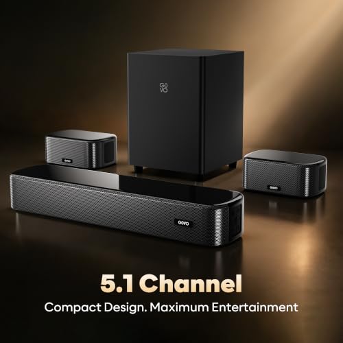 Image of GOVO GoSurround 690 5.1 Channel Soundbar with Subwoofer & Rear Satellites | Bluetooth v5.3 | HDMI ARC | Deep Bass Home Theatre