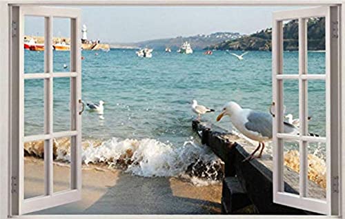 Point de croix pré-imprimé kit broderie facile motif bord de mer