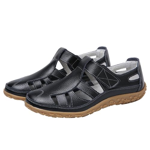 Chaussures ete Femme Chaussures Femme Confort Chic Chaussures de décontractées Creuses de Couleur Unie pour Femmes Confortable Orthopédique Marche Basket...