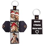 Souvenirs à portée de main : Ce porte photo permet de garder vos plus beaux moments partout avec vous. Polyvalent, il est idéal pour une utilisation quotidienne comme porte clé photo personnalisé ou comme décoration unique pour vos clés ou sacs.